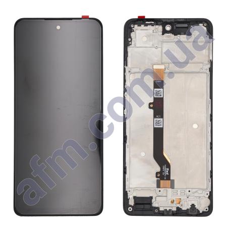 Дисплей Infinix Hot 40 Pro (X6837) чорний + рамка