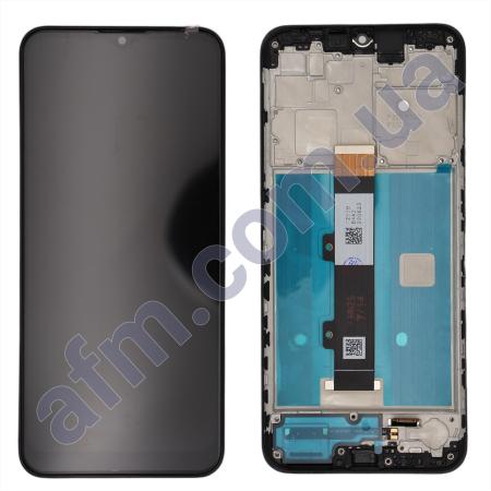 Дисплей Motorola XT2127-2 Moto G10 чорний + рамка