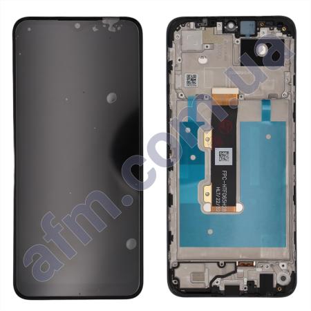 Дисплей Nokia G22 чорний + рамка