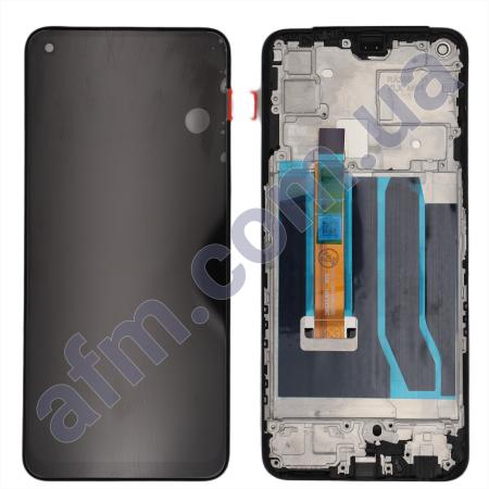 Дисплей Realme 7 5G чорний + рамка