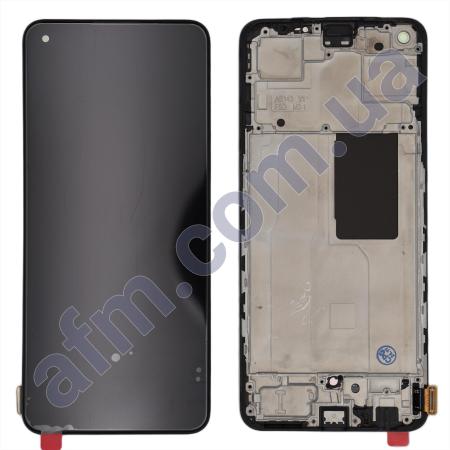 Дисплей Realme 9 Pro Plus OLED чорний + рамка!