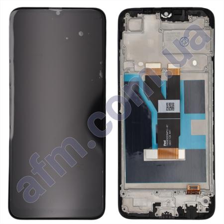 Дисплей Realme C11 2021/ C20/ C21/ Narzo 50i чорний + рамка