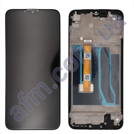 Дисплей Realme C21Y чорний + рамка