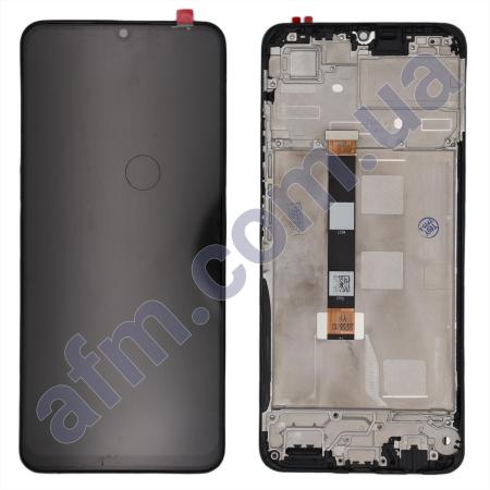 Дисплей Realme C51 чорний + рамка