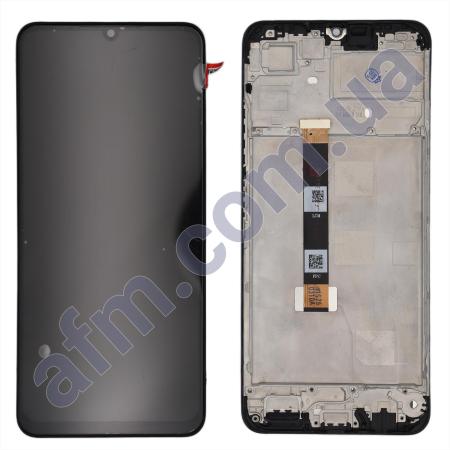 Дисплей Realme C53 чёрный + рамка