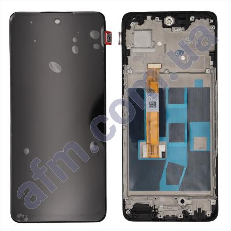 Дисплей Realme C67 5G чёрный + рамка