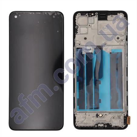 Дисплей Realme GT Master Edition/ Oppo Reno 5 OLED чёрный + рамка