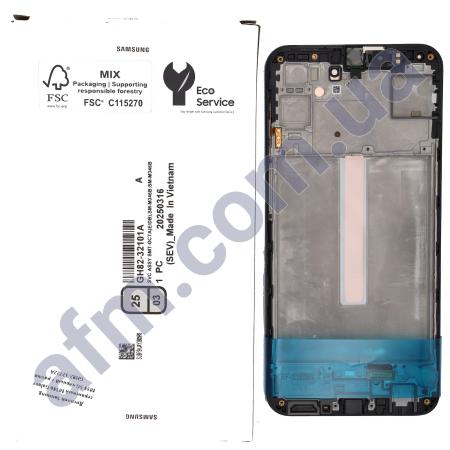Дисплей Samsung сервисный M346 Galaxy M34 5G чёрный + рамка GH82-32722A