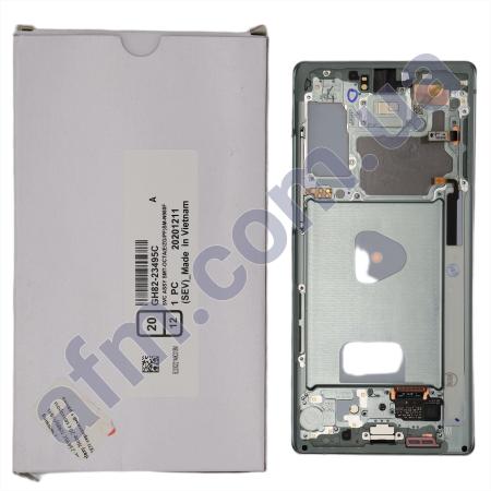 Дисплей Samsung сервісний N980/ N981 Galaxy Note 20 GREEN + рамка GH82-23495C