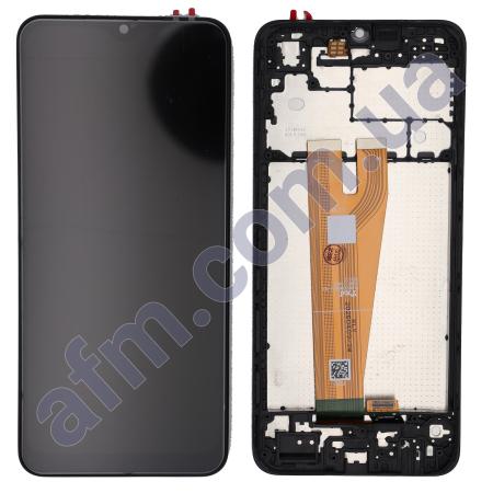 Дисплей Samsung A045F Galaxy A04 чёрный + рамка