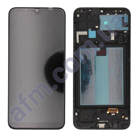 Дисплей Samsung A205F Galaxy A20 TFT INCELL чорний + рамка
