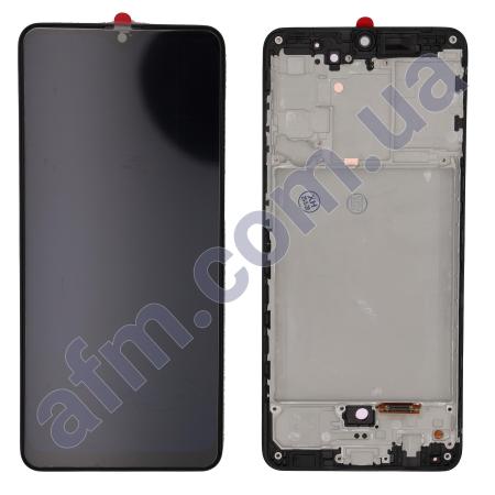 Дисплей Samsung A315F Galaxy A31 OLED (Small LCD) чорний + рамка