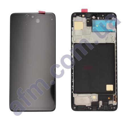 Дисплей Samsung A515F Galaxy A51 TFT INCELL чёрный + рамка