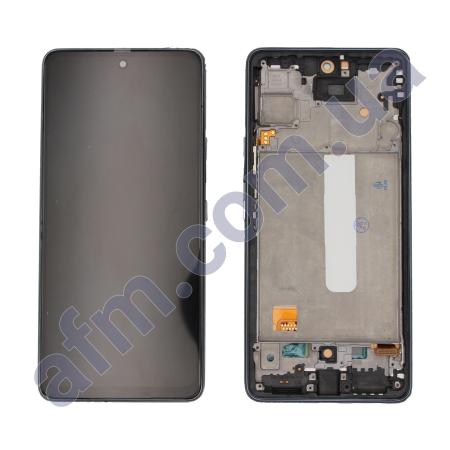 Дисплей Samsung A536B Galaxy A53 INCELL чёрный + рамка