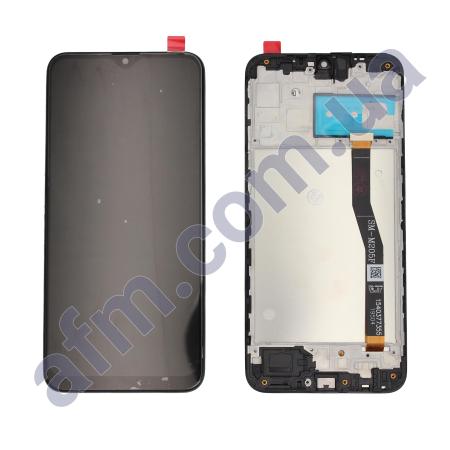 Дисплей Samsung M205 Galaxy M20 2019 PLS чорний + рамка