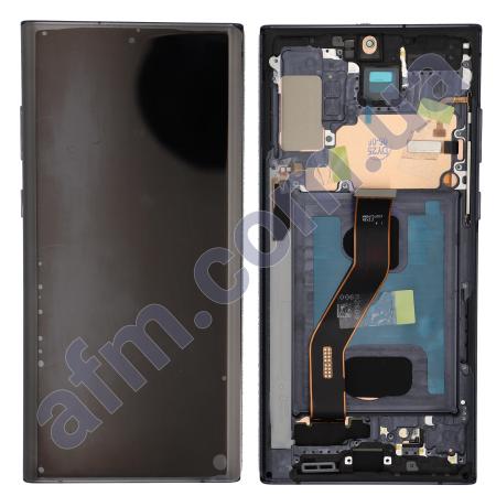 Дисплей Samsung N975 Galaxy Note 10 Plus OLED (Small LCD) чорний + рамка