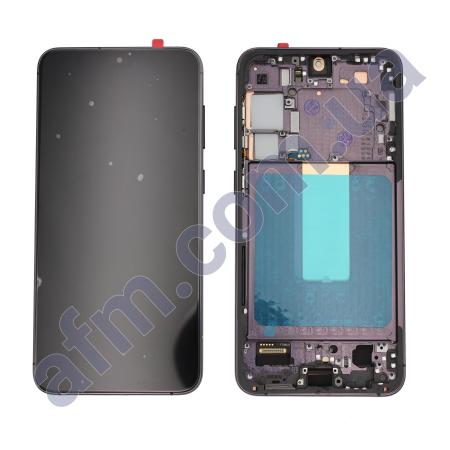 Дисплей Samsung S916B Galaxy S23 Plus OLED чёрный + рамка!