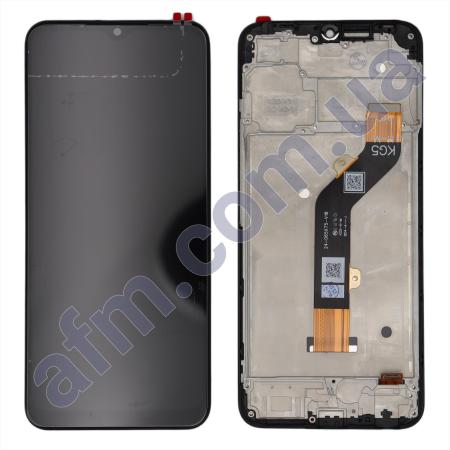 Дисплей Tecno Spark GO 2022 чорний + рамка