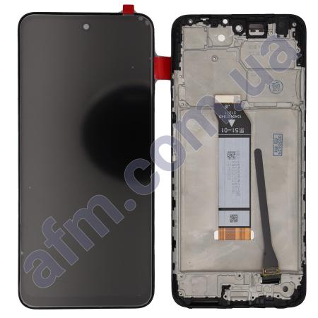 Дисплей Xiaomi Redmi Note 10 5G/ Poco M3 Pro 5G чорний + рамка