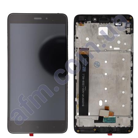 Дисплей Xiaomi Redmi Note 4 MediaTek чорний + рамка