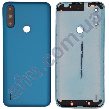 Задня кришка Motorola XT2097 Moto E7 Power/ Moto E7i Power Tahiti Blue синя + Скло камери