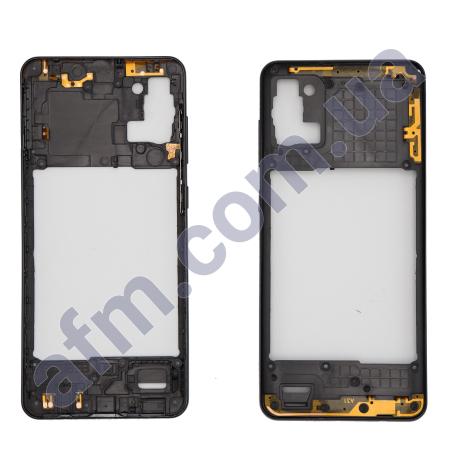 Середня частина (рамка корпуса) Samsung A315 Galaxy A31 чорна Prism Crush Black
