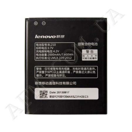 АКБ оригінал Lenovo BL210 A536/ S820/ S820e/ A750e/ S650/ S658T/ A656/ A766/ A658t (2000 mAh)!