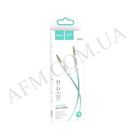 Кабель AUX Hoco UPA19 (3.5mm to 3.5mm) зелений