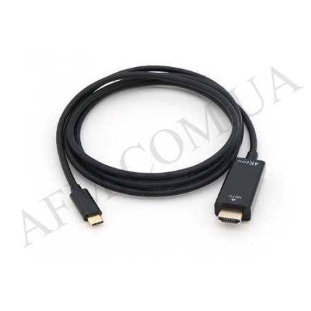 Адаптер перехідник Type-C - HDMI 1.8m чорний