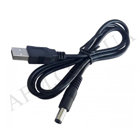USB кабель з преобразователем напруги з 5V на 12V (0.5A 5.5*3.5 мм) DC для роутера
