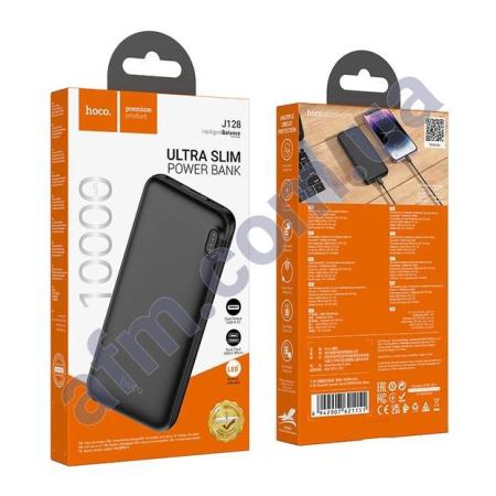 Зовнішній акумулятор (Power Bank) Hoco J128 2USB 5V/ 2A (10000 mAh) чорний