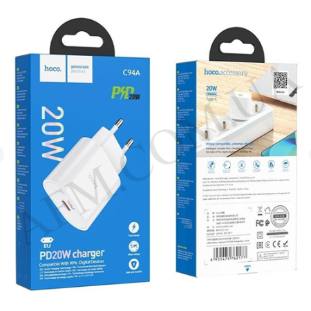 СЗУ блок Hoco C94A (PD20W) білий