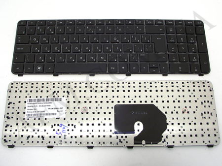 Клавіатура+КлавиатурнаяПлата HP Pavilion DV7-6000/ DV7-6100 чёрная+русский+рамка оригінал