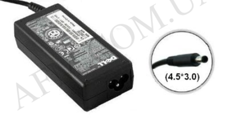 ЗП для ноутбука DELL 19.5V/ 3.34A/ 65W/ 4.5мм*3.0мм копія!