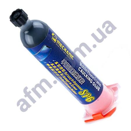 Клей полиуретановый Mechanic SP6 30мл быстросохнущий в шприце,  чорний