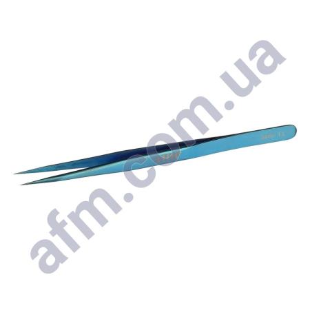Пінцет прямий AIDA ADS-13 блакитне антистатичний покриття