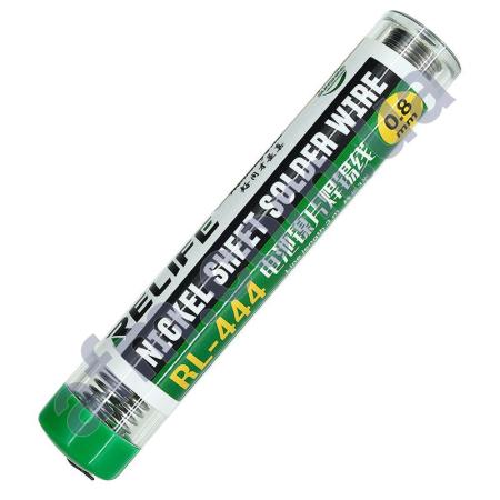 Припій для пайки контактів АКБ Relife RL-444 Nickel Sheet Solder Wire (0.8 * 3000мм,  23г)