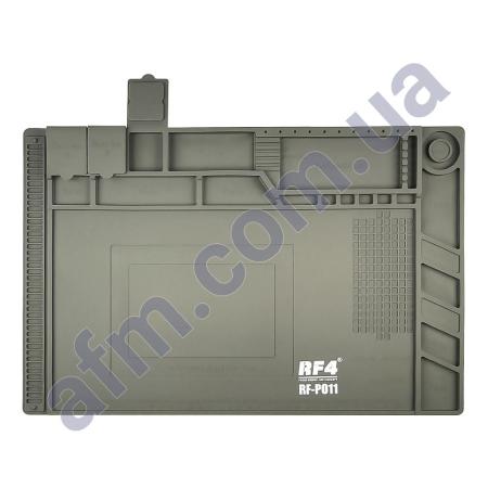 Мат силиконовый,  термоустойчивый RF4 RF-P011 для ремонту портативною техніки (455*300мм)