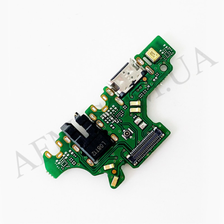 Шлейф Huawei P30 Lite (MAR-L21) з роз'ємом зарядки,  наушников,  з мікрофоном ОРИГІНАЛ