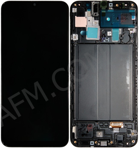 Дисплей Samsung A305 Galaxy A30 2019 OLED чёрный + рамка