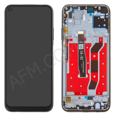 Дисплей Huawei P40 Lite 4G чорний + рамка