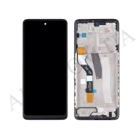 Дисплей Motorola XT2171 Moto G51 5G чёрный + рамка