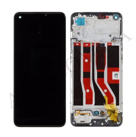 Дисплей Oppo A74 4G OLED чорний + рамка