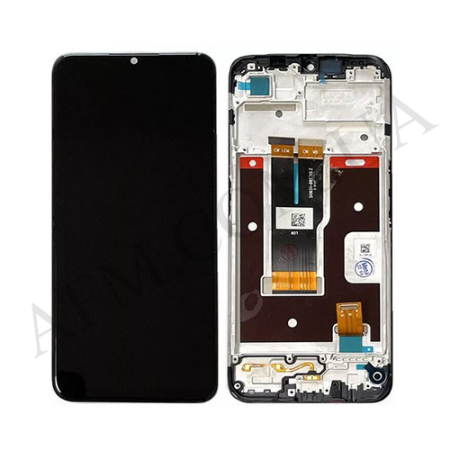 Дисплей Realme C31 чорний + рамка!
