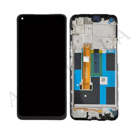 Дисплей Realme 7 5G чёрный + рамка