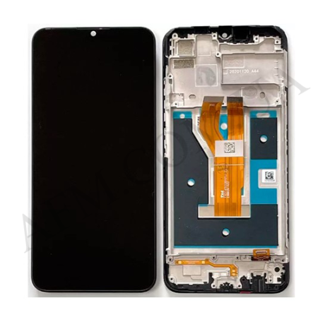 Дисплей Realme C11 2021/ C20/ C21/ Narzo 50i чорний + рамка