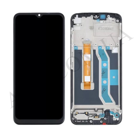 Дисплей Realme C21Y чорний + рамка