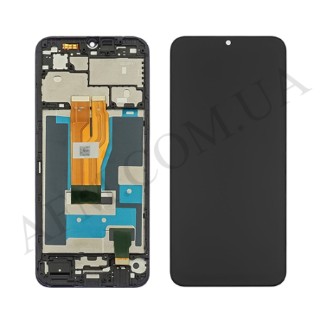 Дисплей Realme C33 чорний + рамка