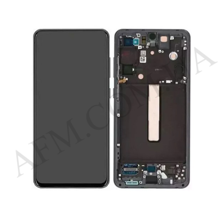 Дисплей Samsung G990B Galaxy S21FE OLED (Small LCD) чорний + рамка сіра