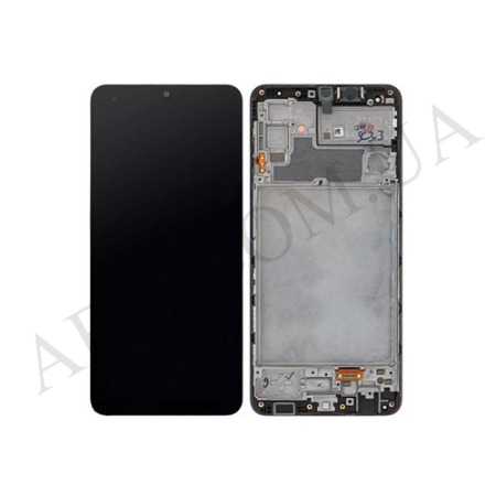 Дисплей Samsung M325 Galaxy M32 OLED (Small LCD) чорний + рамка